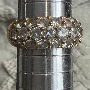 Gold Tone Cluster Ring